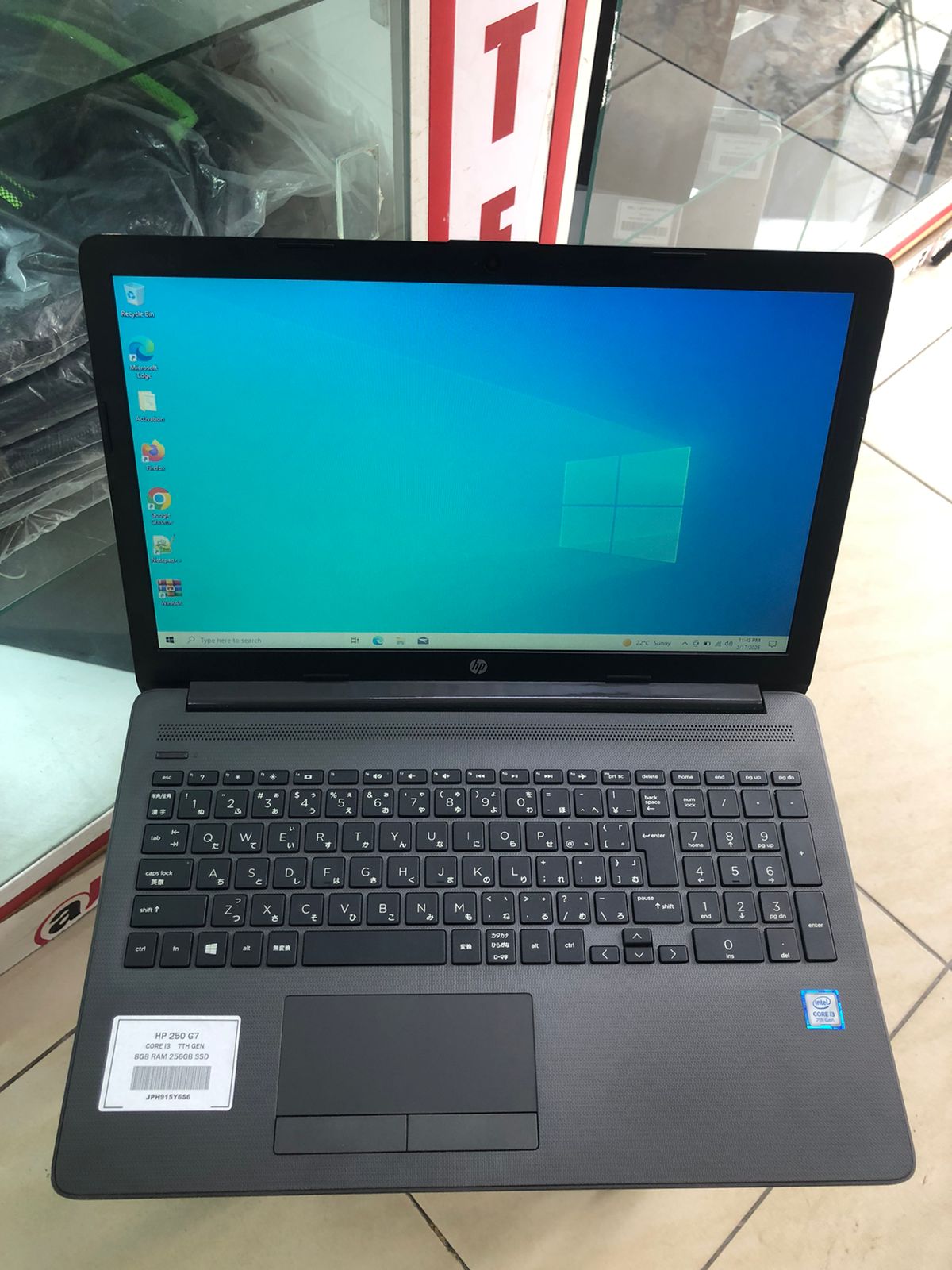 HP 250 G7 Laptop | Core i3 7th Gen | 8GB RAM | 256GB SSD